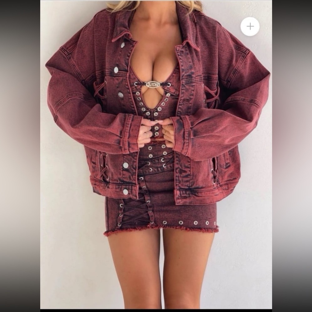 Outcast Clothing Selenite Jacket, Mini Skirt & Denim Top